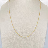 Cadena Morse 1.45gr / 45.2cm / 1mm Oro Amarillo +3 18K %