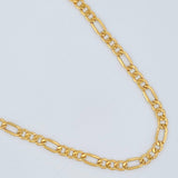 Cadena Figaro 9.15gr / 60.5cm / 4.1mm Oro Amarillo +1 18K &