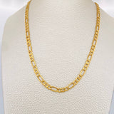 Cadena Figaro 9.2gr / 60.5cm / 4.18mm Oro Amarillo +1 18K &