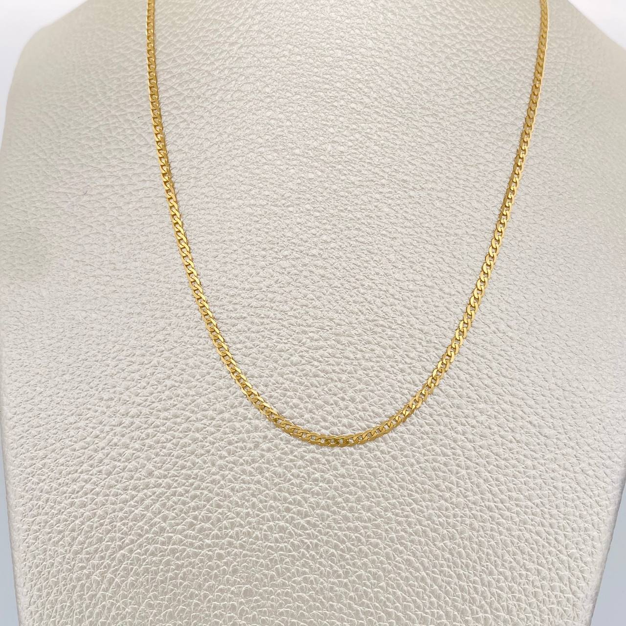 Cadena Cubana 3gr / 46cm / 1.75mm Oro Amarillo +1 18K &