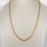 Cadena China 3.6gr / 60cm / 2.24mm Oro Amarillo +1 18K &