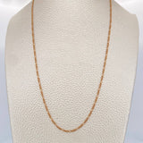 Cadena Figaro 1.4gr / 45cm / 1.36mm Oro Rosa +1 18K &