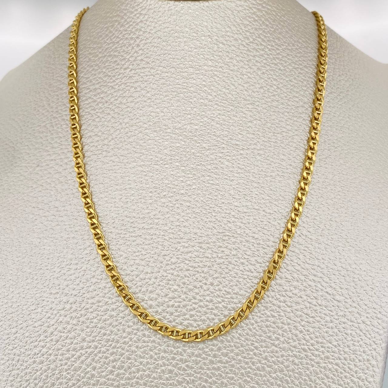 Cadena Escalera 8.25gr / 60.3cm / 2.89mm Oro Amarillo +3 18K &