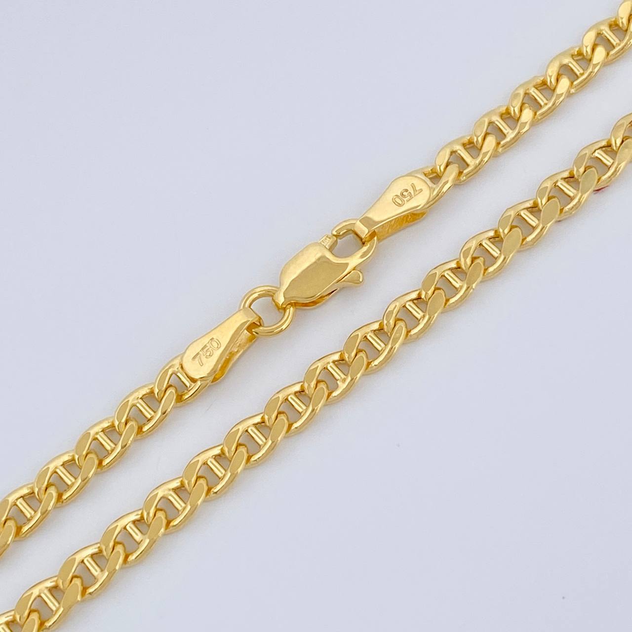 Cadena Escalera 8.25gr / 60.3cm / 2.89mm Oro Amarillo +3 18K &