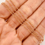 Cadena Figaro 1.4gr / 45cm / 1.36mm Oro Rosa +1 18K &