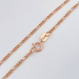 Cadena Figaro 1.4gr / 45cm / 1.36mm Oro Rosa +1 18K &