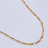 Cadena Figaro 1.4gr / 45cm / 1.36mm Oro Rosa +1 18K &