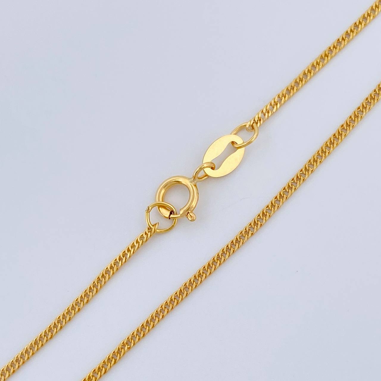 Cadena Cubana Reticulada 1.1gr / 45.7cm / 1.06mm Oro Amarillo +3 18K %