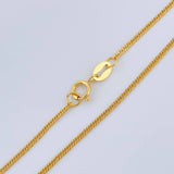 Cadena Cubana Reticulada 1.1gr / 45.7cm / 1.06mm Oro Amarillo +3 18K %