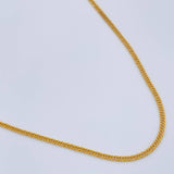 Cadena Cubana Reticulada 1.1gr / 45.7cm / 1.06mm Oro Amarillo +3 18K %