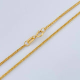 Cadena Franco 1.65gr / 50cm / 0.87mm Oro Amarillo +3 18K %