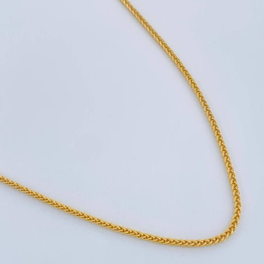 Cadena Franco 1.65gr / 50cm / 0.87mm Oro Amarillo +3 18K %