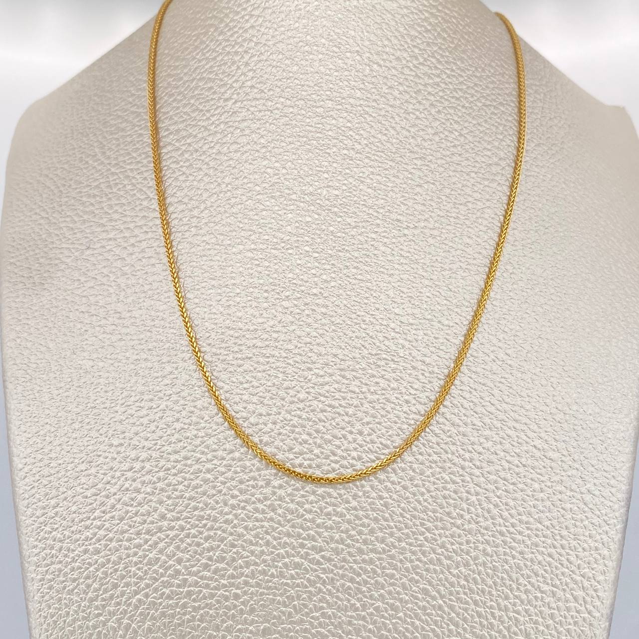 Cadena Franco 1.65gr / 50cm / 0.87mm Oro Amarillo +3 18K %