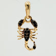 Dije Escorpion 1.15gr / 2.1cm / Dos Oros Negro Amarillo 18K %