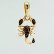 Dije Escorpion 1.15gr / 2.1cm / Dos Oros Negro Amarillo 18K %