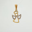 Dije Angel 1.65gr / 2.5cm / Dos Oros Amarillo Blanco 18K %