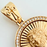 Dije Rostro Cristo 5.2gr / 3.2cm / Oro Amarillo 18K %