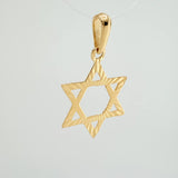 Dije Estrella De David 0.9gr / 2.5cm / Oro Amarillo 18K %