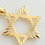 Dije Estrella De David 0.9gr / 2.5cm / Oro Amarillo 18K %