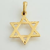 Dije Estrella De David 0.9gr / 2.5cm / Oro Amarillo 18K %