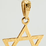 Dije Estrella De David 1.65gr / 3.5cm / Oro Amarillo 18K %