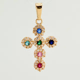 Dije Cruz Tupida 1.45gr / 2.5cm / Oro Amarillo 18K %