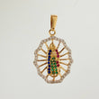 Dije Virgen De Guadalupe 1.85gr / 2.8cm / Dos Oros Amarillo Blanco 18K %