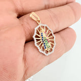 Dije Virgen De Guadalupe 1.85gr / 2.8cm / Dos Oros Amarillo Blanco 18K %