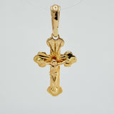 Dije Cruz Cristo 1.2gr / 2.5cm / Oro Amarillo 18K %