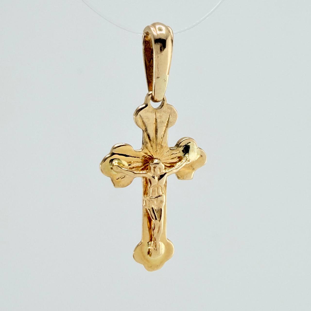 Dije Cruz Cristo 1.2gr / 2.5cm / Oro Amarillo 18K %