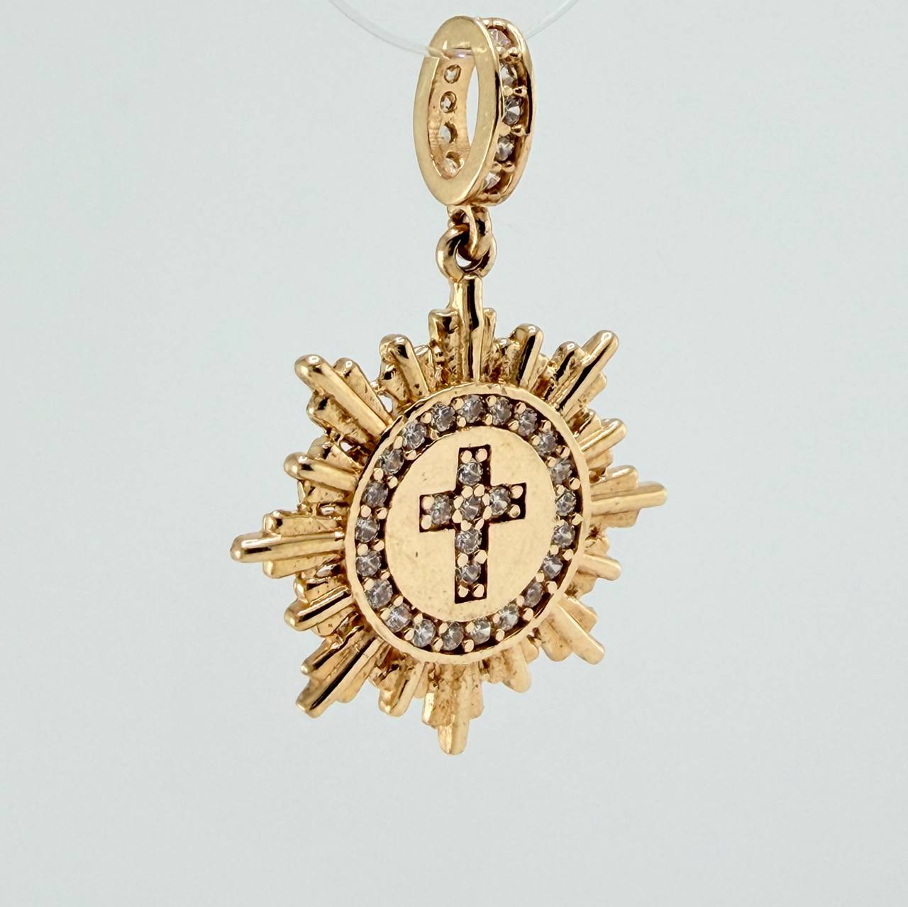 Dije Fragmento Cruz 2.45gr / 2.5cm / Oro Amarillo 18K %