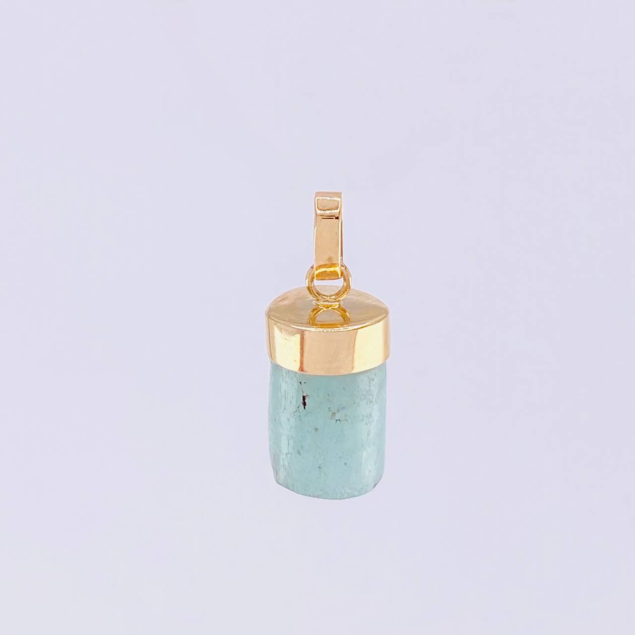 Dije Morralla Esmeralda 1.9g / 2 cm Oro Amarillo 18K