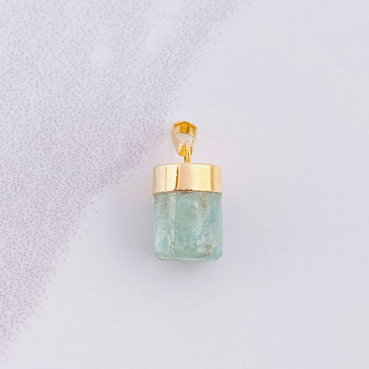 Dije Morralla Esmeralda 2g / 1.8cm Oro Amarillo 18K