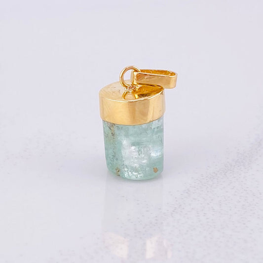 Dije Morralla Esmeralda 2g / 1.8cm Oro Amarillo 18K
