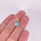 Dije Morralla Esmeralda 1.25g / 1.8cm Oro Amarillo 18K