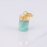 Dije Morralla Esmeralda 1.25g / 1.8cm Oro Amarillo 18K