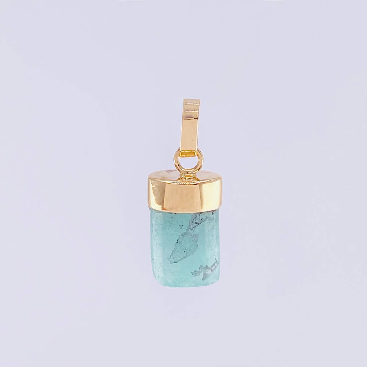 Dije Morralla Esmeralda 1.25g / 1.8cm Oro Amarillo 18K