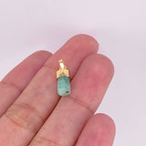 Dije Morralla Esmeralda 0.8g / 1.7cm Oro Amarillo 18K