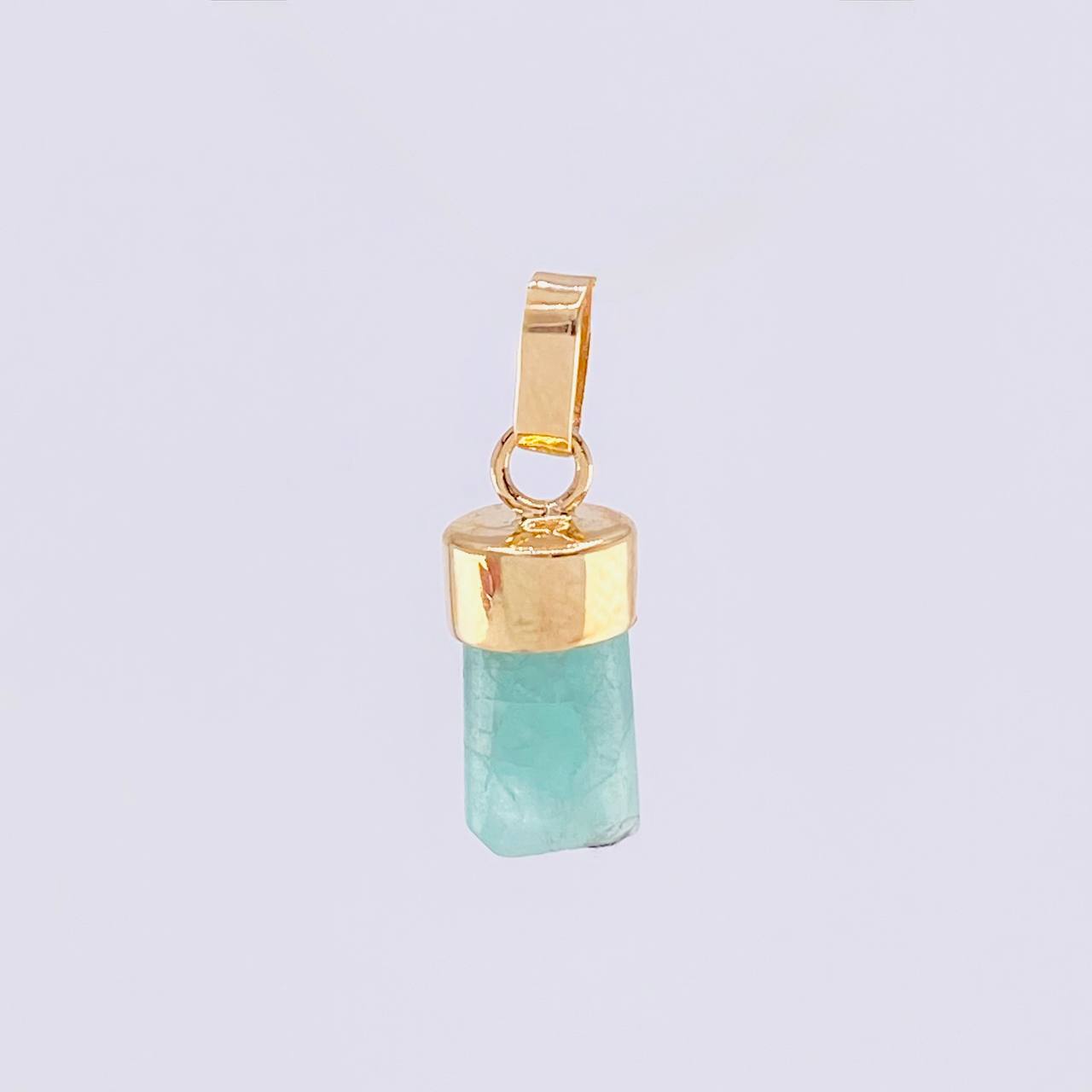 Dije Morralla Esmeralda 0.8g / 1.7cm Oro Amarillo 18K
