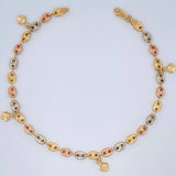 Tobillera GC 7.2gr / 25.8cm / 4.53mm Tres Oros 18K $