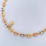 Tobillera GC 7.2gr / 25.8cm / 4.53mm Tres Oros 18K $