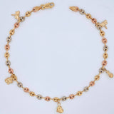 Tobillera GC 5.1gr / 25.6cm / 3.63mm Tres Oros 18K $