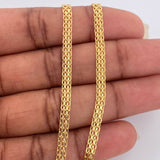 Cadena China 5.55gr / 60cm / 3.25mm Oro Amarillo +1 18K $