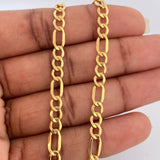Cadena Figaro 8.55gr / 60cm / 4.34mm Oro Amarillo +1 18K $