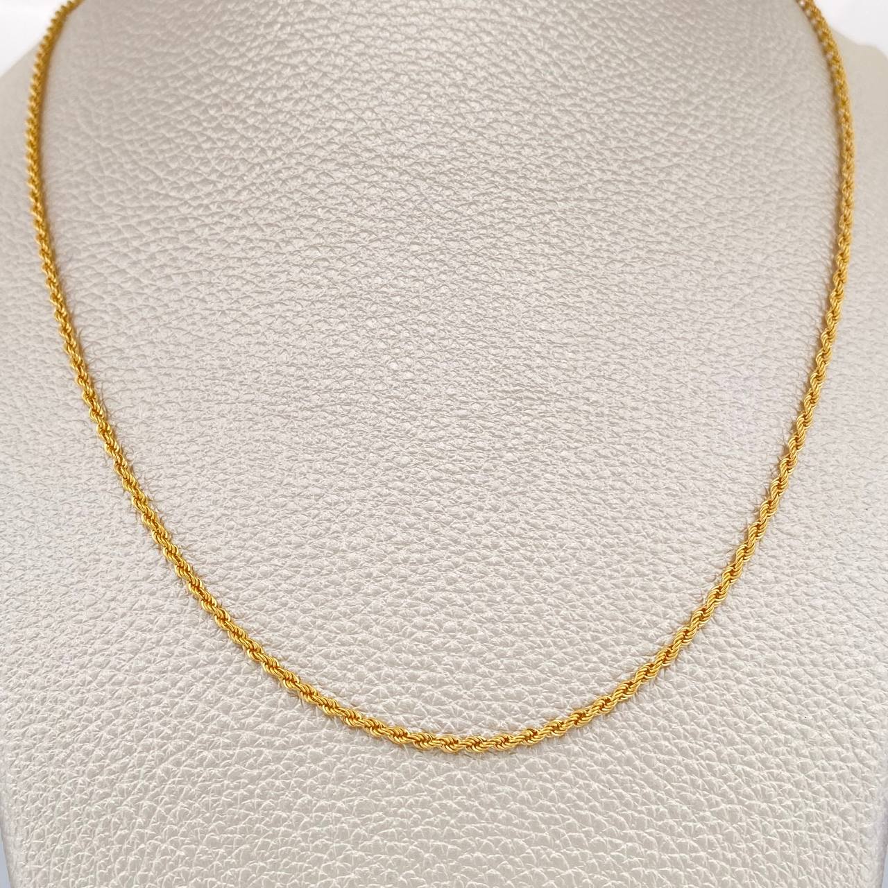 Cadena Lazo 2.4gr / 59.9cm / 1.85mm Oro Amarillo +3 18K $
