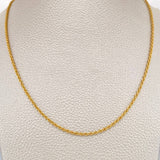 Cadena Lazo 2.4gr / 59.9cm / 1.85mm Oro Amarillo +3 18K $