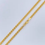 Cadena Escalera Volga 8.1gr / 60.3cm / 2.88mm Oro Amarillo +3 18K $