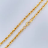 Cadena Lazo 4.8gr / 60cm / 2.1mm Oro Amarillo +3 18K &
