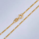 Cadena Figaro 1gr / 44.9cm / 1.4mm Oro Amarillo +1 18K $