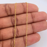 Cadena Figaro 1.05gr / 45cm / 1.35mm Oro Amarillo +1 18K $